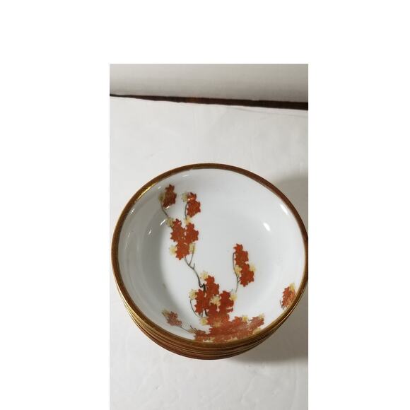 Japan marked bowls set of six Kutani porcelain (3.1244) - Picture 2 of 12